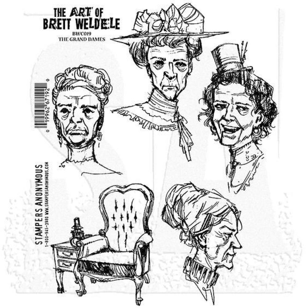 Brett Weldele Cling Stamps Set The Grand Dames