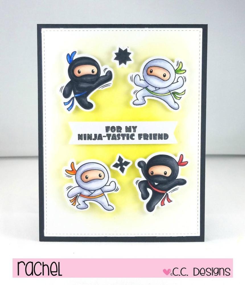 C.C Designs Clear Stamp Set Ninjas #0093