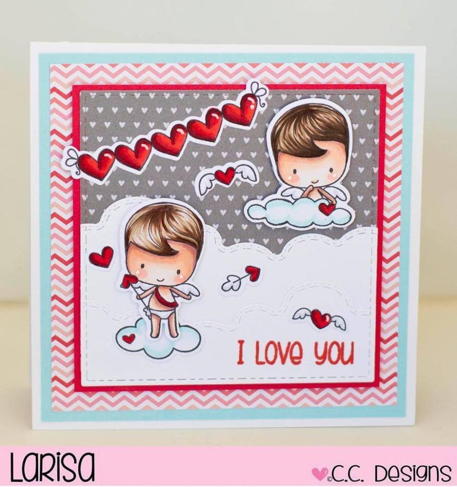 C.C Designs Stamp/Dies Set Sweet Valentine