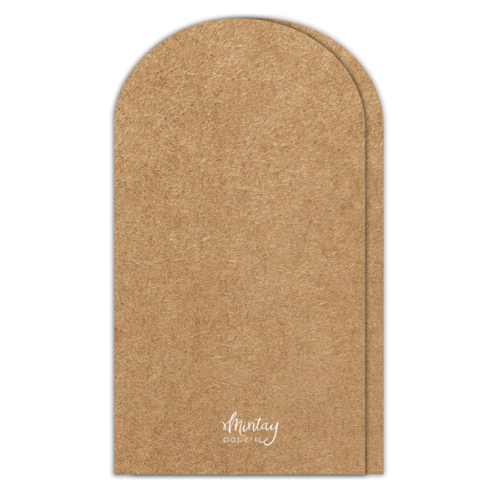 C52 Mintay Basic Arch Card Base Kraft