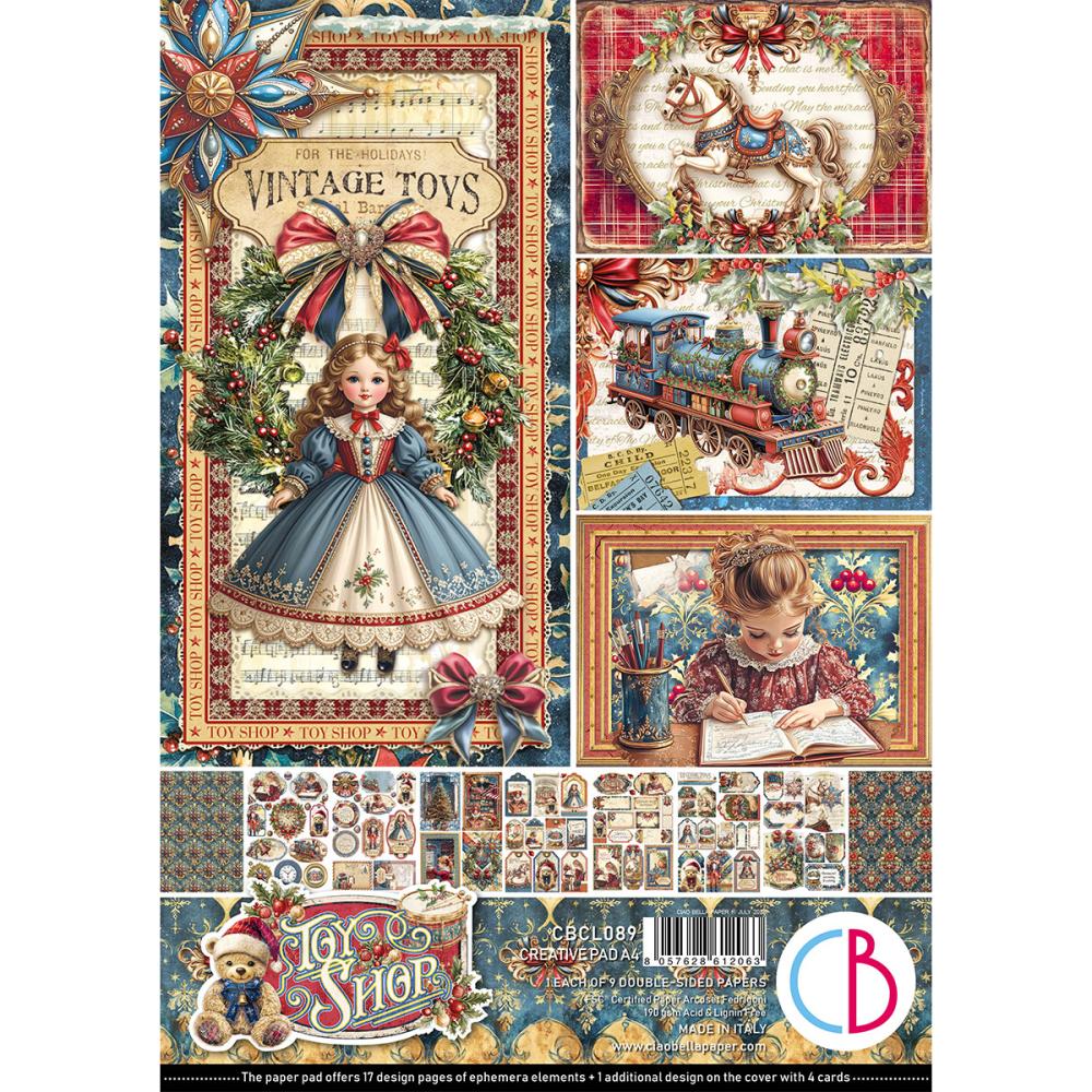 CBCL089 Ciao Bella Toy Shop A4 Creative Pad
