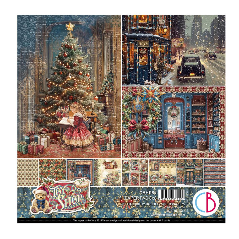 CBH089 Ciao Bella Toy Shop 8x8 Paper Pad