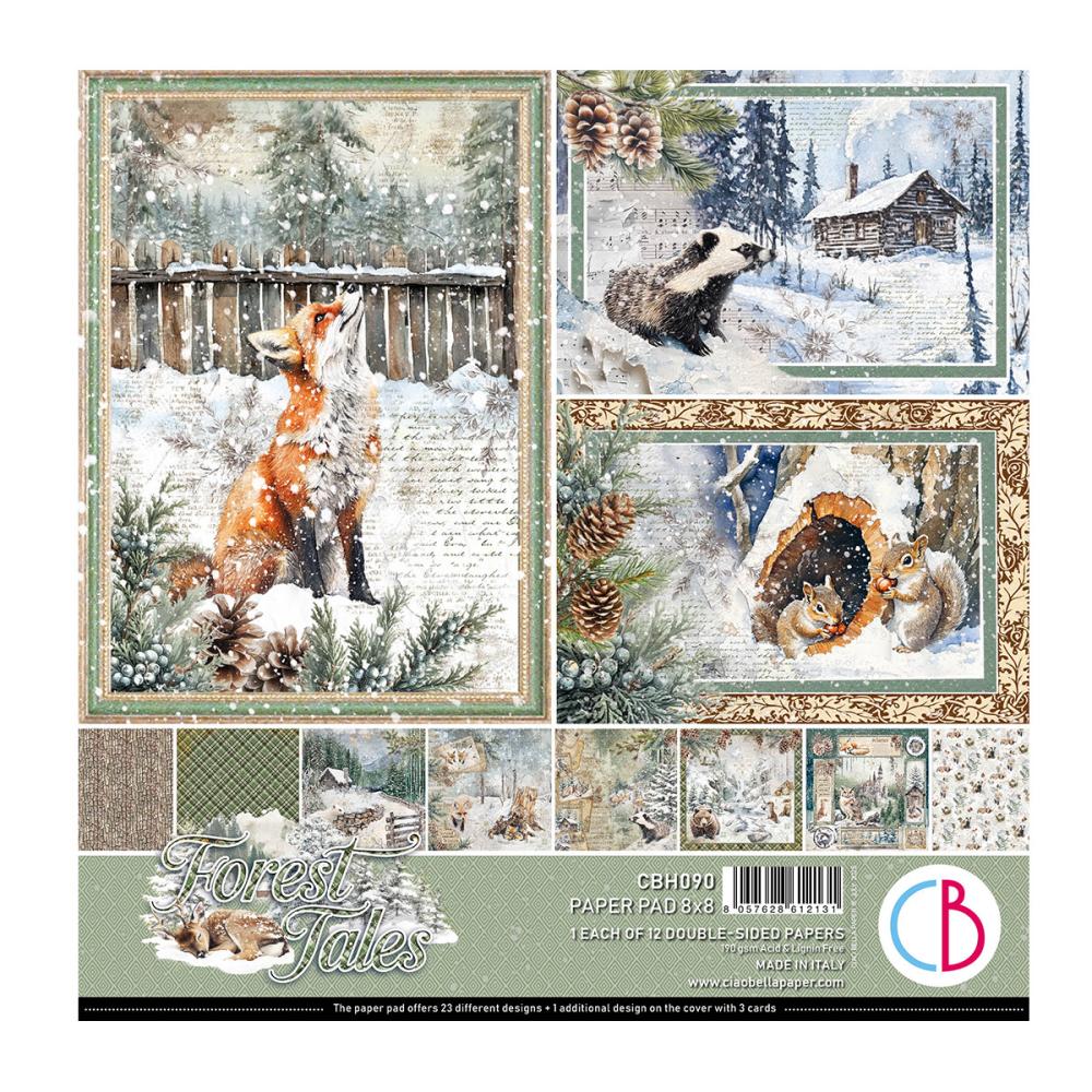 CBH090 Ciao Bella Forest Tales 8x8 Paper Pad