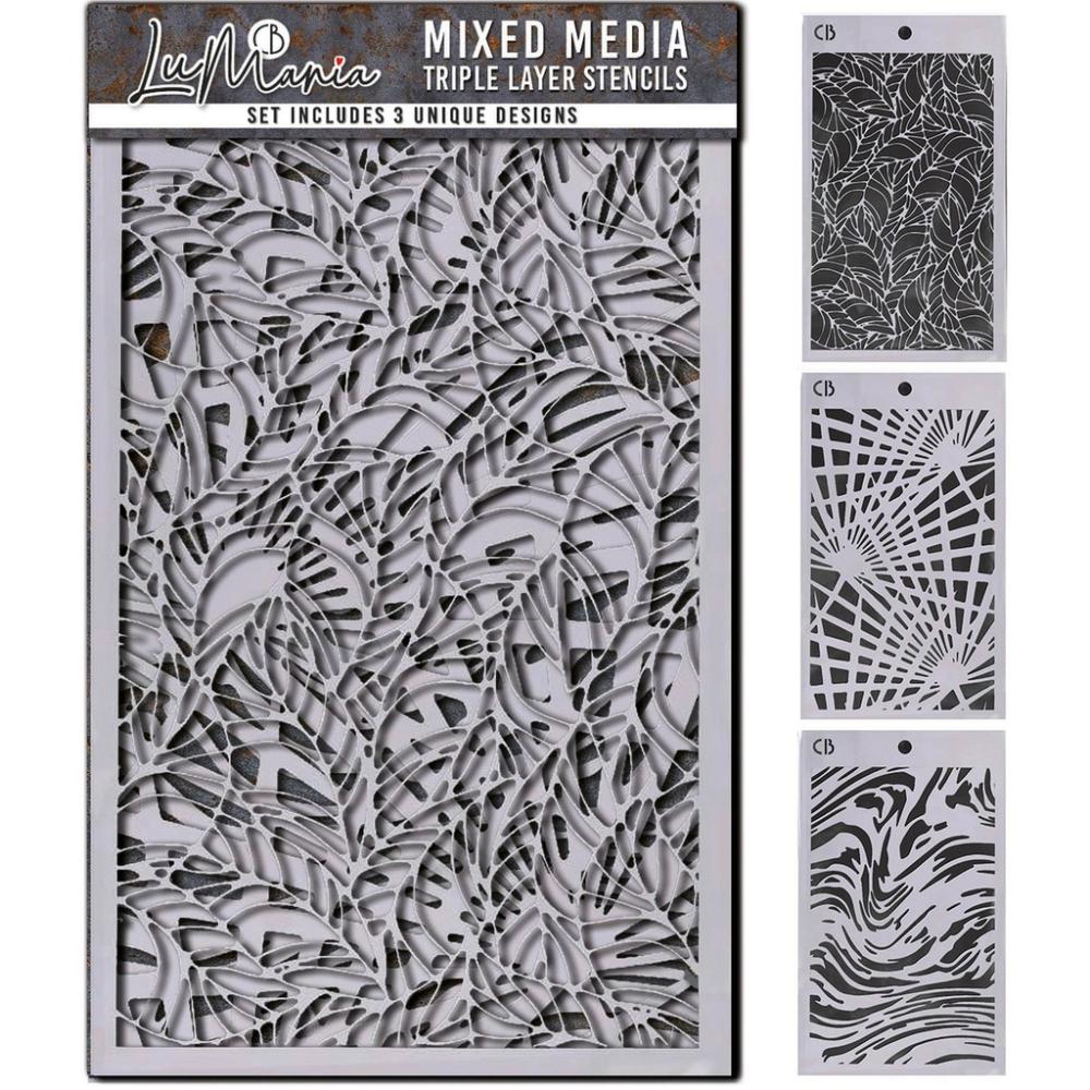 CBMD002 Ciao Bella Triple Layer Stencils Set #02