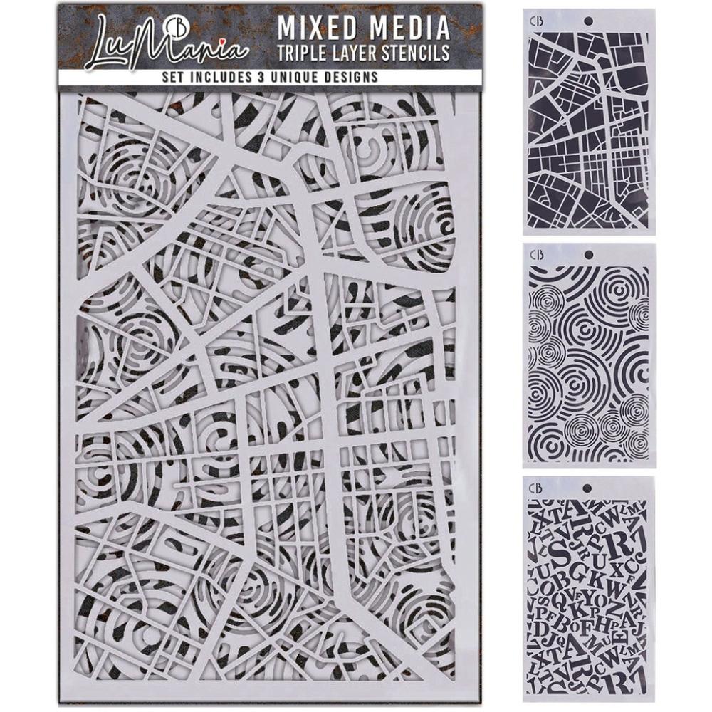 CBMD006 Ciao Bella Triple Layer Stencils Set #06