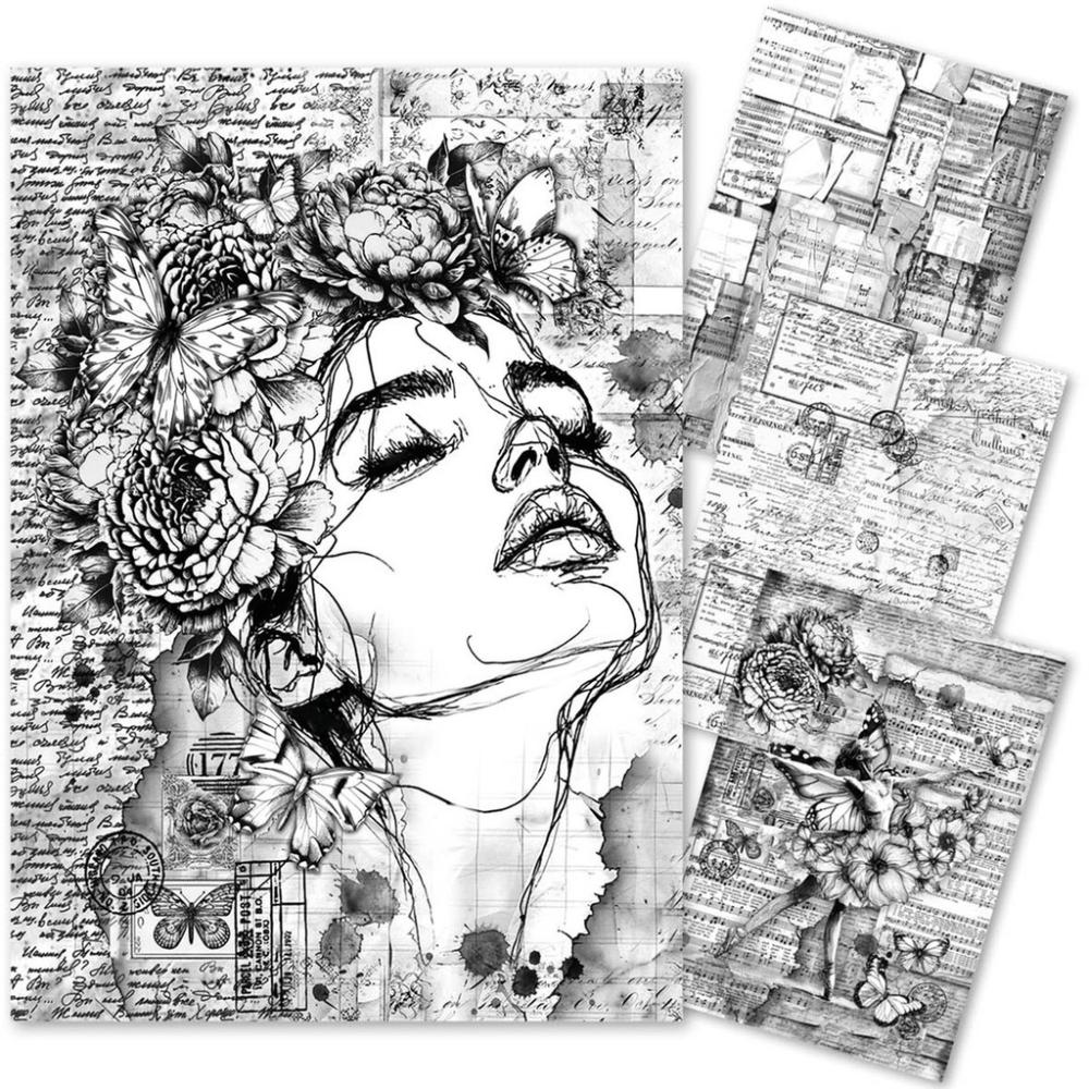 CBMF005 Ciao Bella Meaningful Memories A4 Rice Paper Art Set