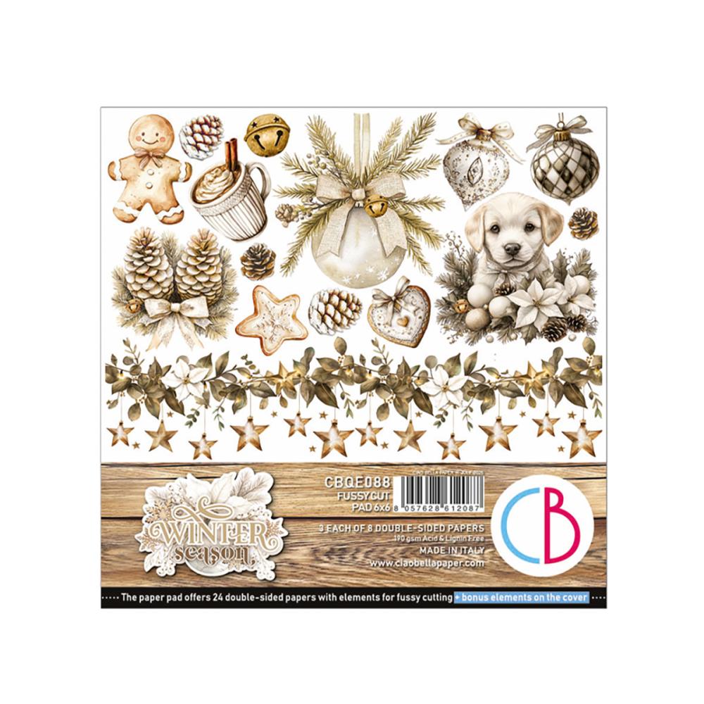 CBQE088 Ciao Bella Winter Season 6x6 Fussy Cut Pad