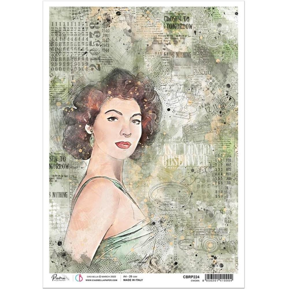 Ciao Bella A4 Rice Paper Enigma #224