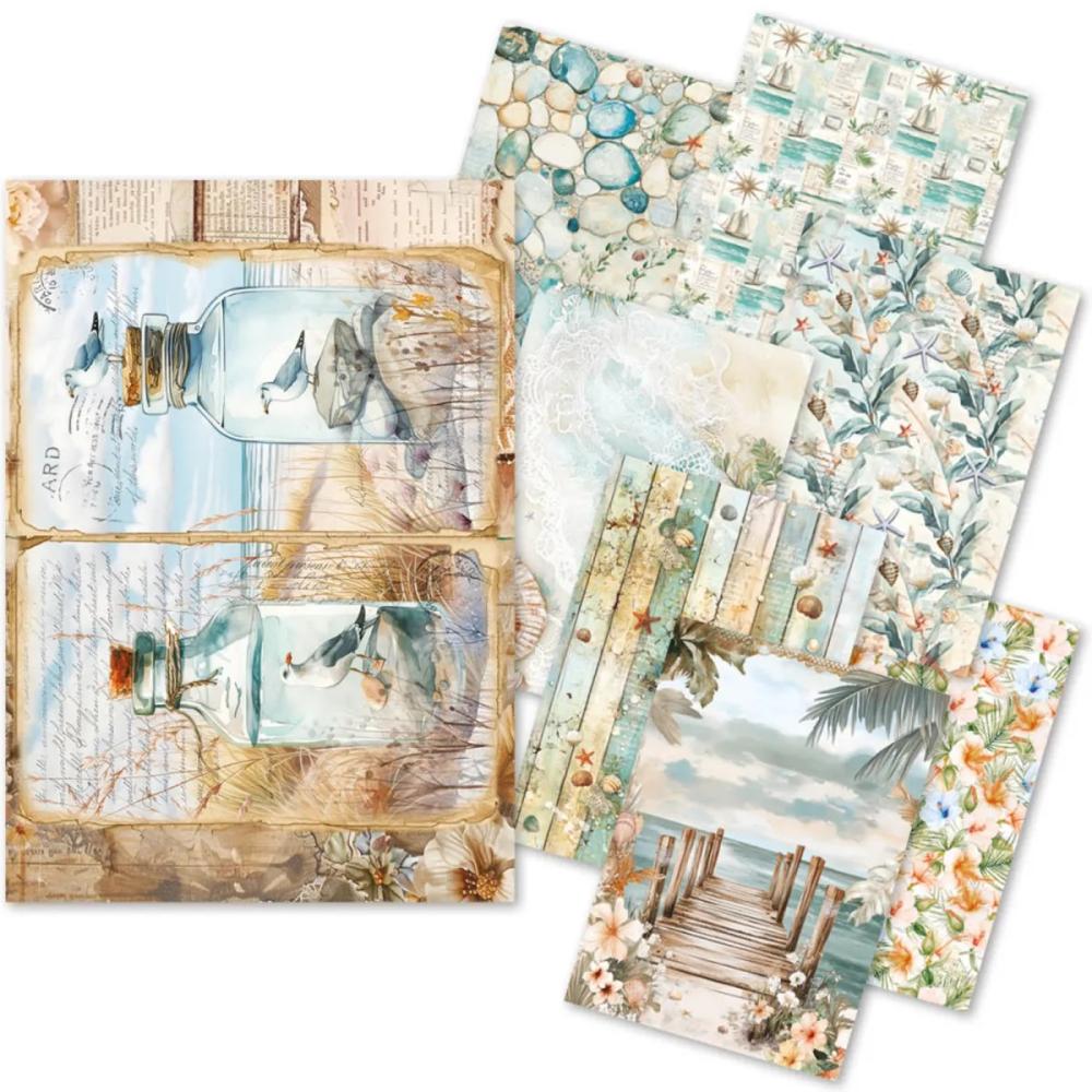 CBRS017 Ciao Bella Summer Days A5 Rice Paper Mixed