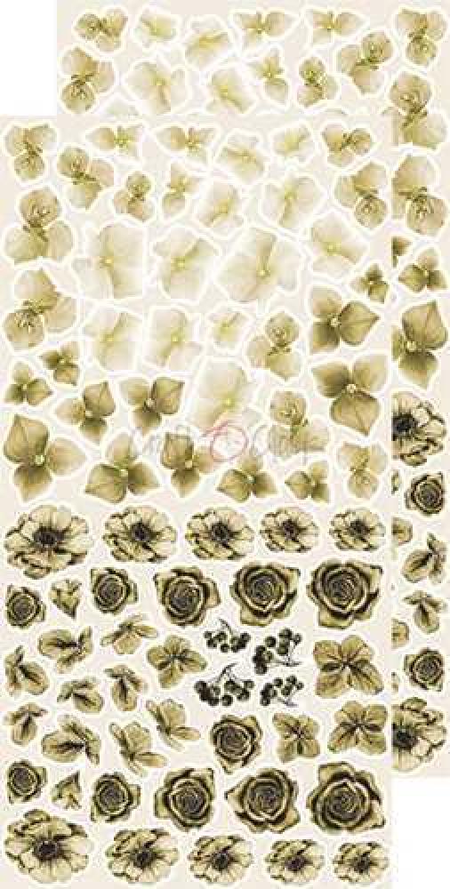 Craft O Clock Basic Flowers Set 2 Beige Brown