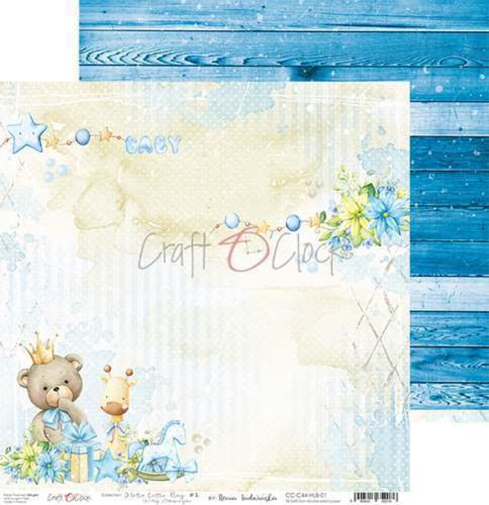 Craft O Clock 12x12 Paper Pad Hello Little Boy