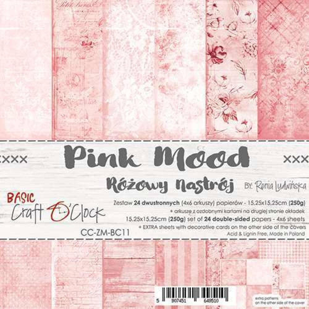 Craft O Clock 6x6 Paper Pad Basic Pink Mood #11