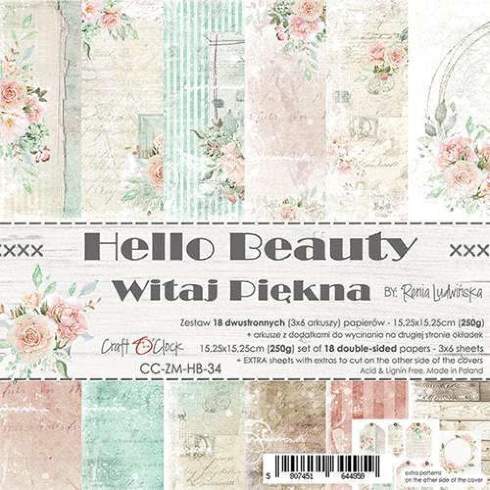 Craft O Clock 6x6 Paper Pad Hello Beauty