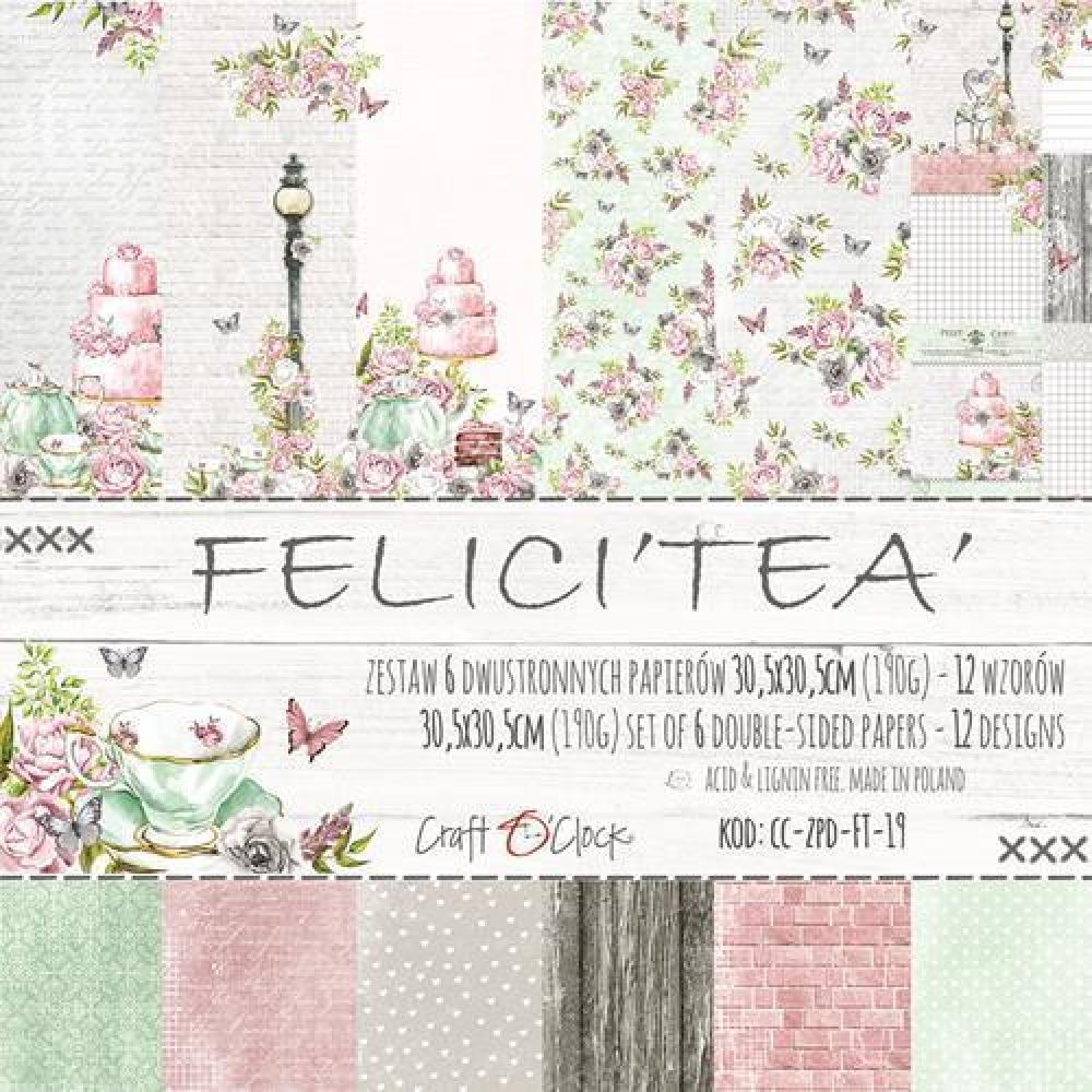 Craft O Clock 6x6 Paper Pad Felici´Tea´