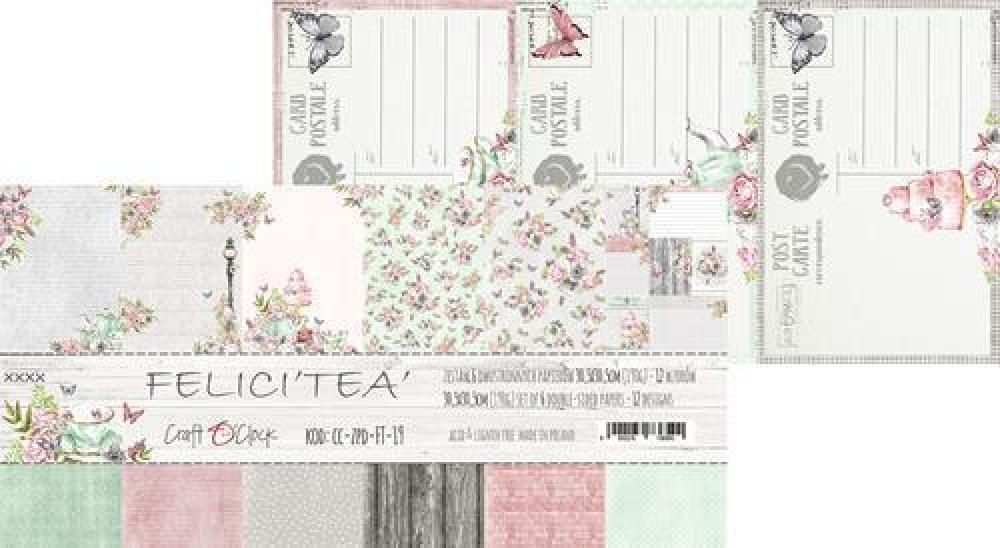 Craft O Clock 6x6 Paper Pad Felici´Tea´