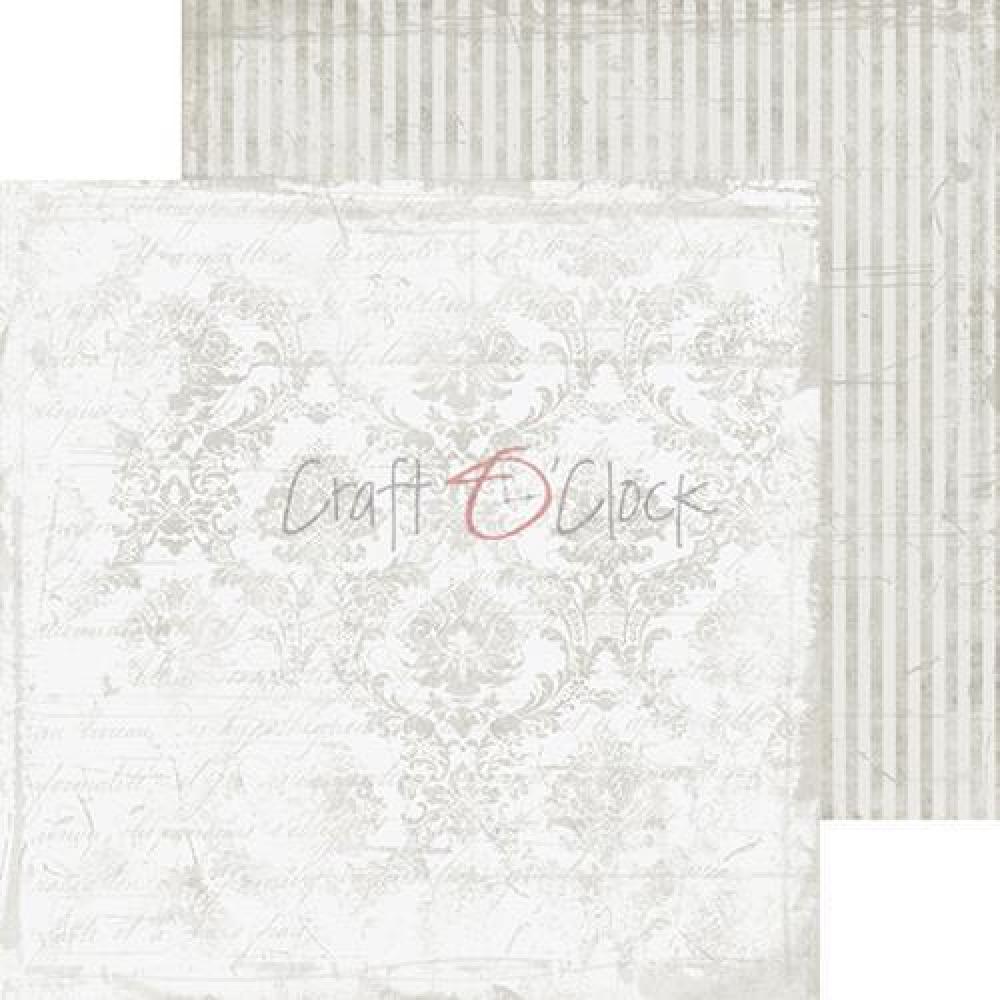 Craft O Clock 8x8 Paper Pad Basic Light Gray Mood #10