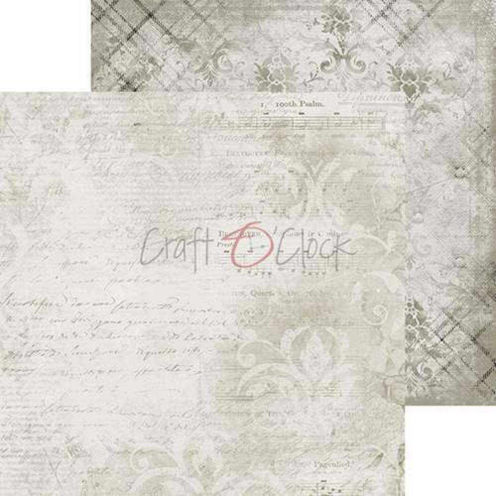 Craft O Clock 8x8 Paper Pad Basic Light Gray Mood #10