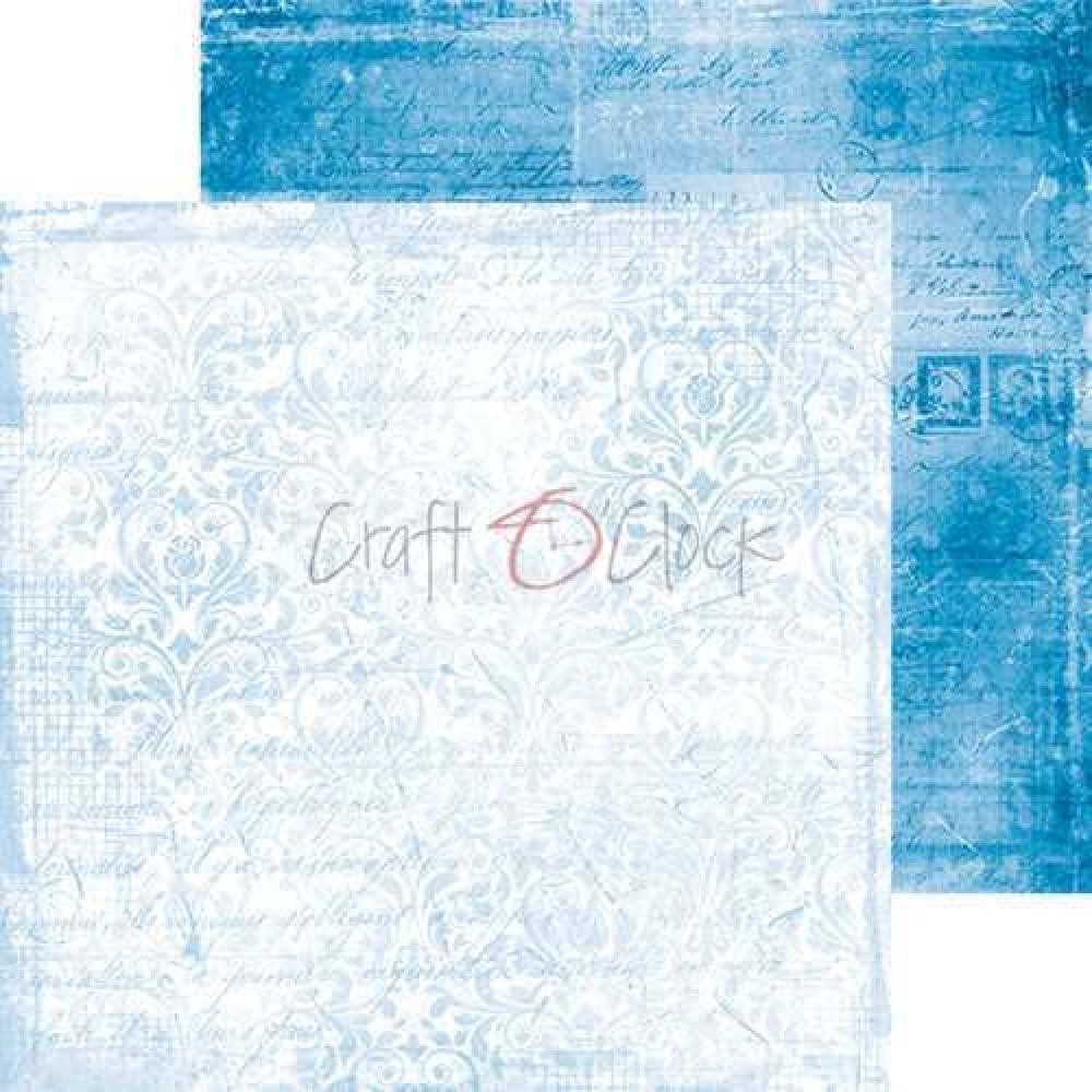 Craft O Clock 8x8 Paper Pad Basic Blue Mood #12