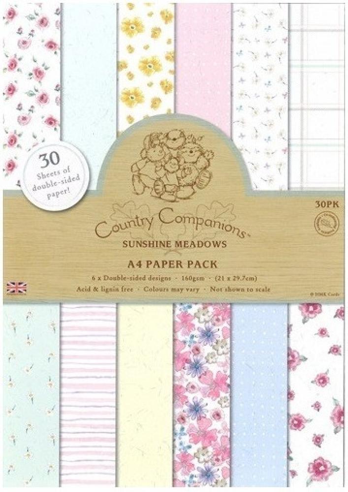 Country Companions A4 Paper Pack Sunshine Meadows (30pk)
