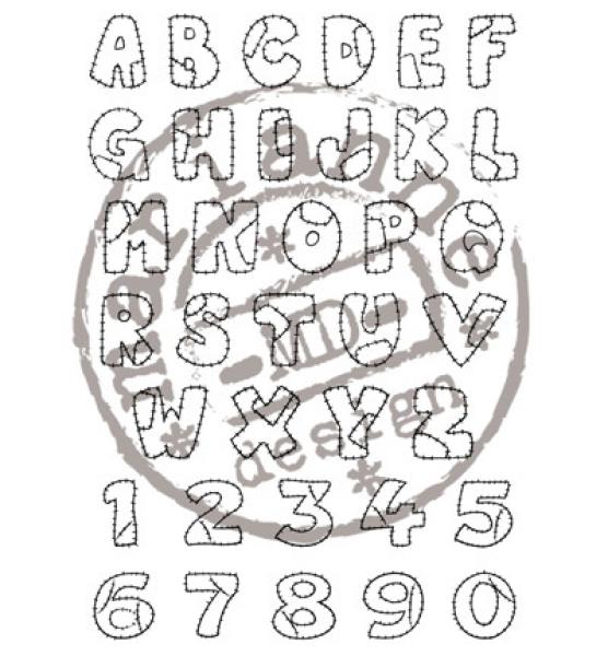 Marianne Design Clear Stamp Patchwork Alphabet