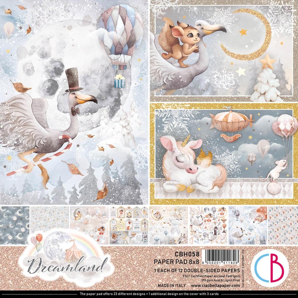 Ciao Bella 8x8 Paper Pad Dreamland #CBH058