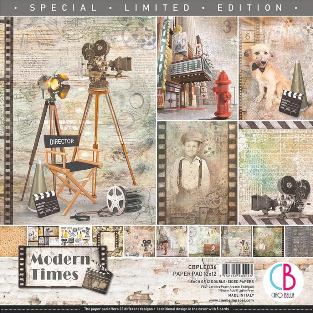 Ciao Bella 12x12 Paper Pad Modern Times Limited Edition CBPLE036