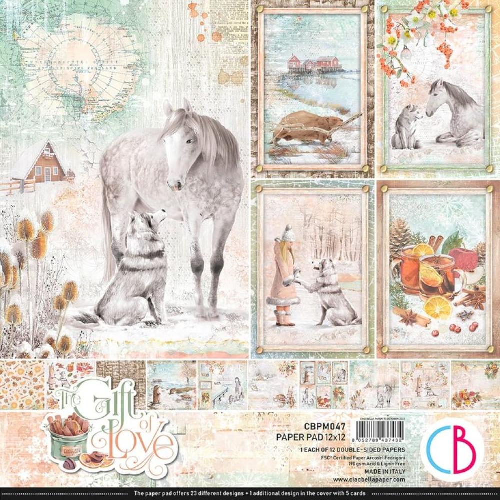 Ciao Bella 12x12 Paper Pad The Gift of Love #CBPM047