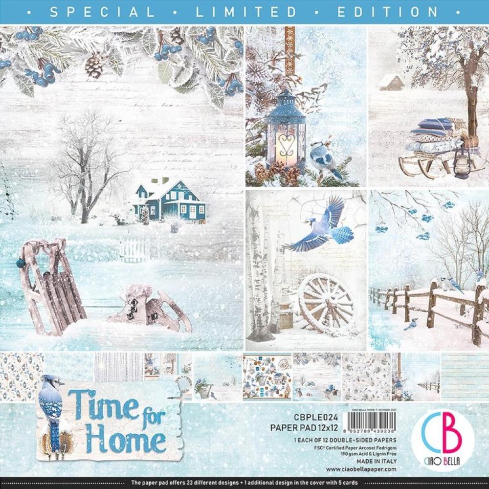 Ciao Bella 12x12 Paper Pad Time for Home Limited Edition CBPLE024
