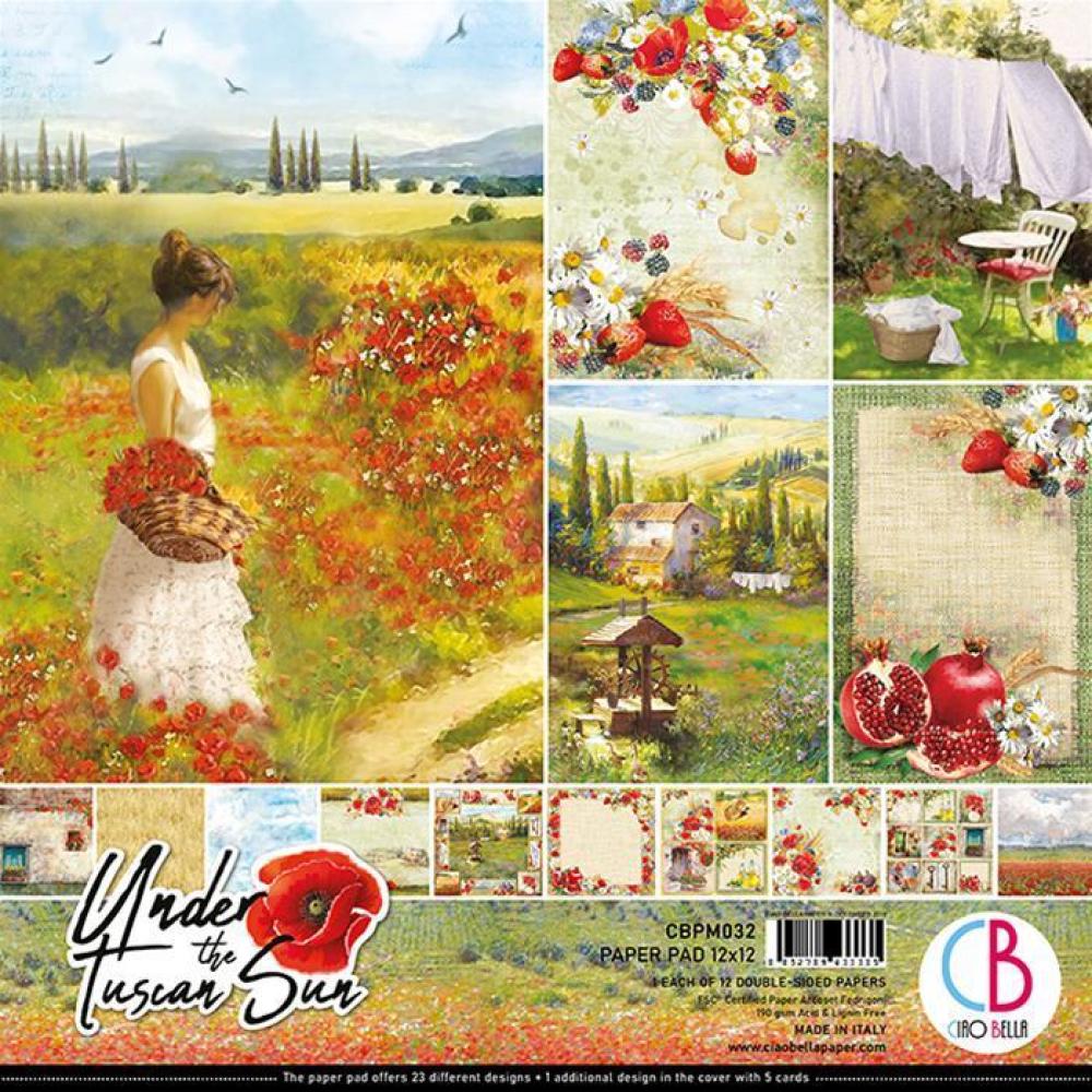 Ciao Bella 12x12 Paper Pad Under the Tuscan Sun #CBPM032