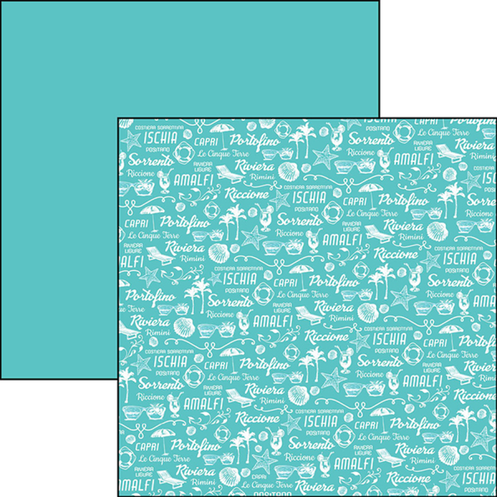 Ciao Bella 12x12 Patterns Pad Summer Tale #CBT022