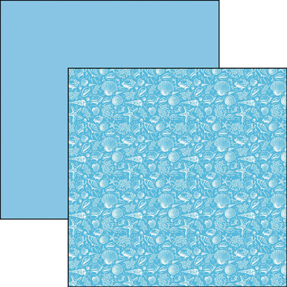 Ciao Bella 12x12 Patterns Pad Under the Ocean #CBT017