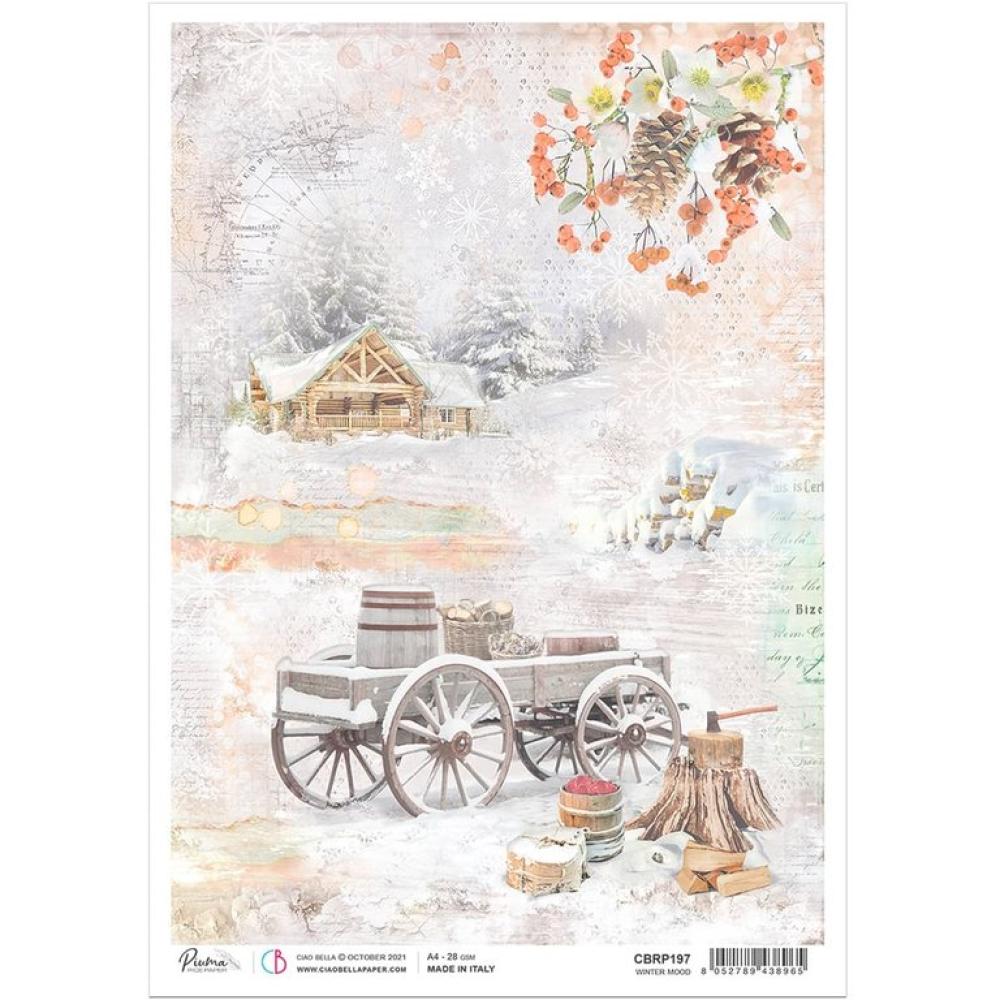 Ciao Bella A4 Rice Paper Winter Mood #CBRP197