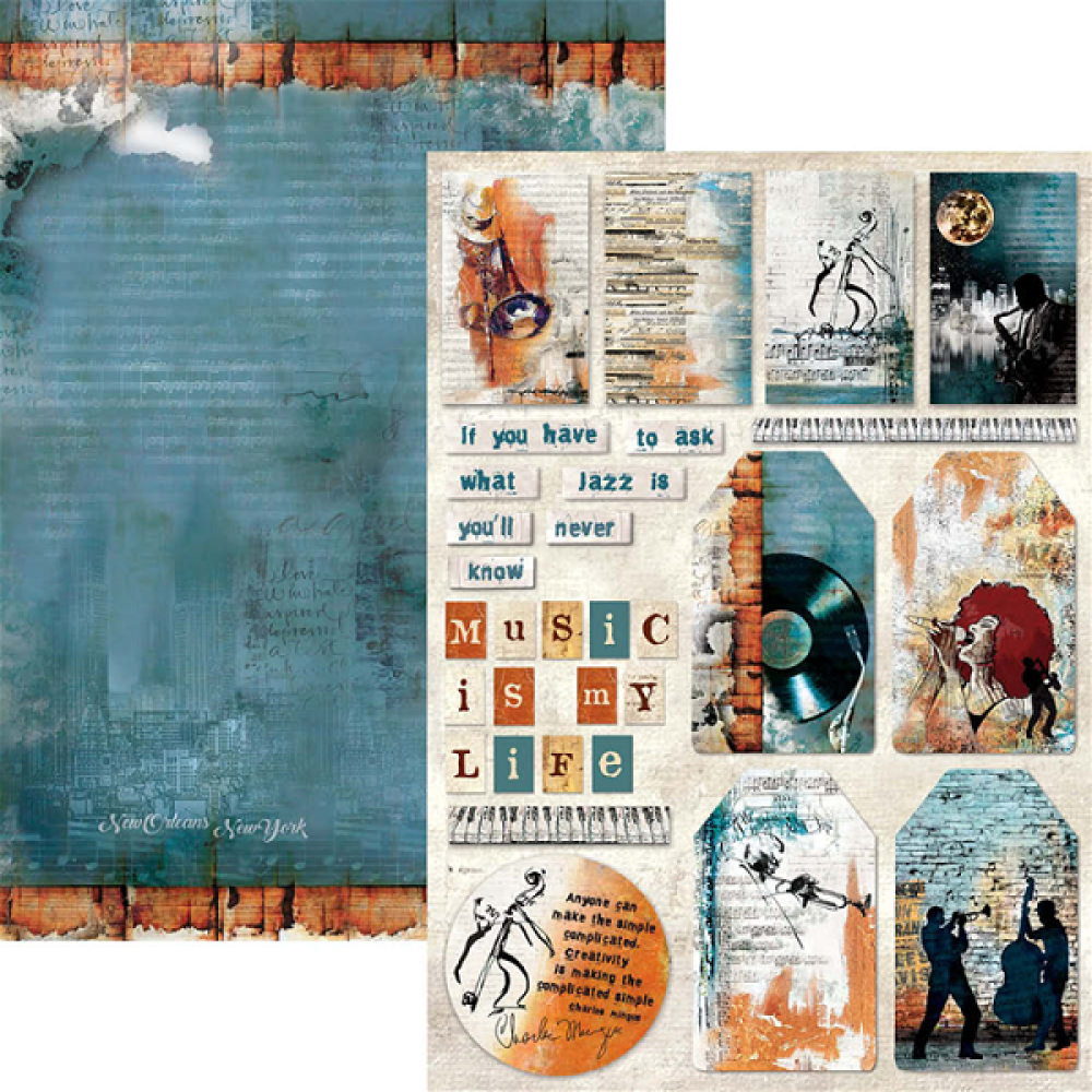 Ciao Bella Scrapbooking Creative Pad Jazz Club #CBCL014