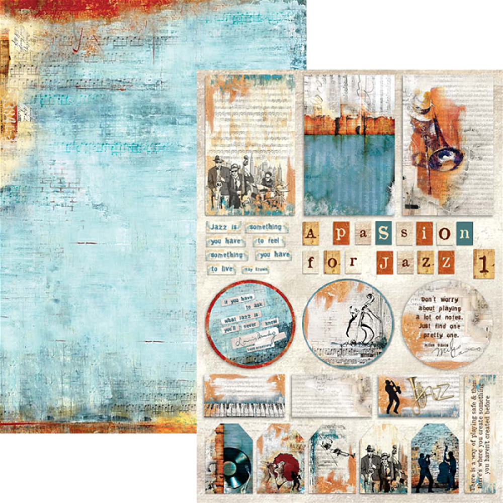 Ciao Bella Scrapbooking Creative Pad Jazz Club #CBCL014
