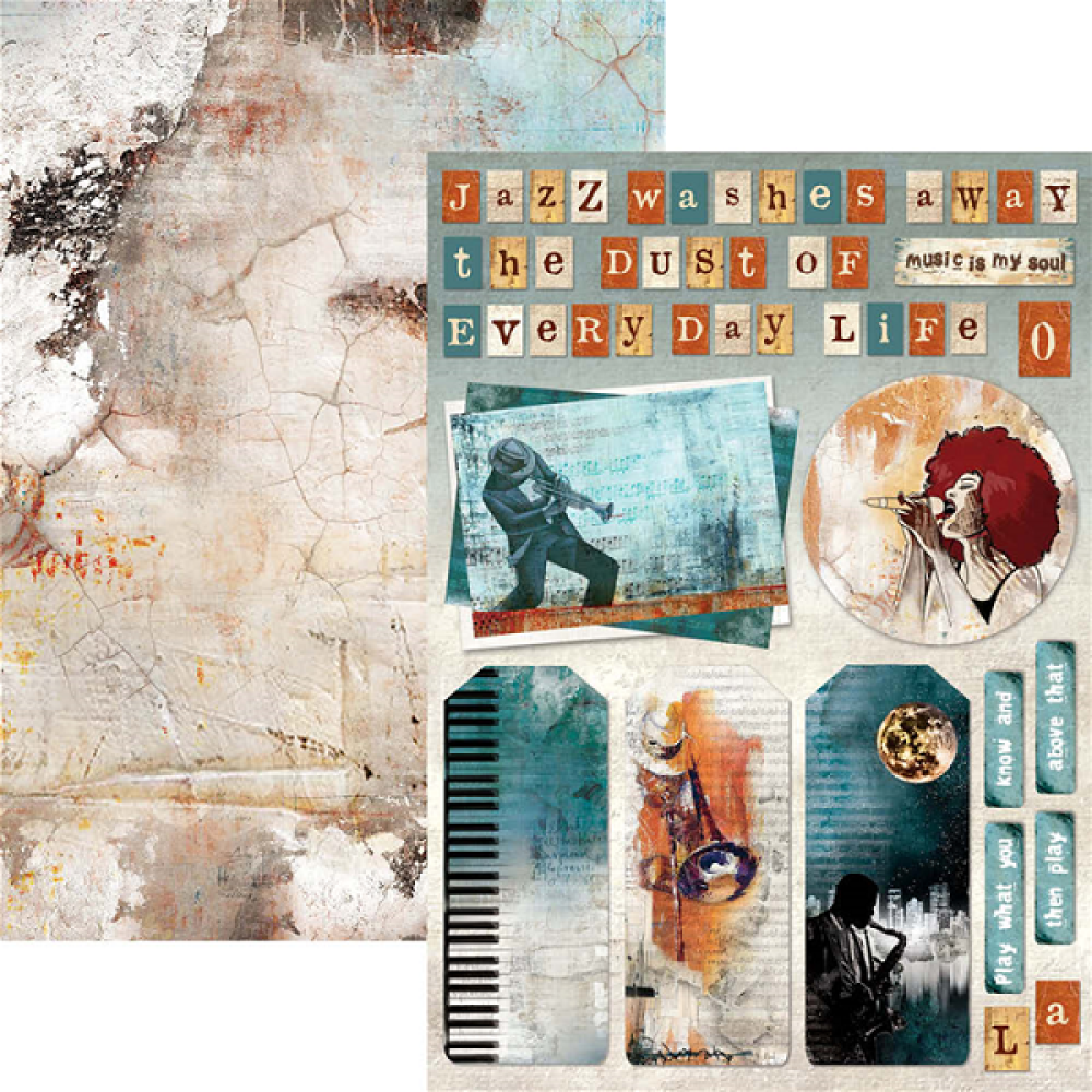 Ciao Bella Scrapbooking Creative Pad Jazz Club #CBCL014