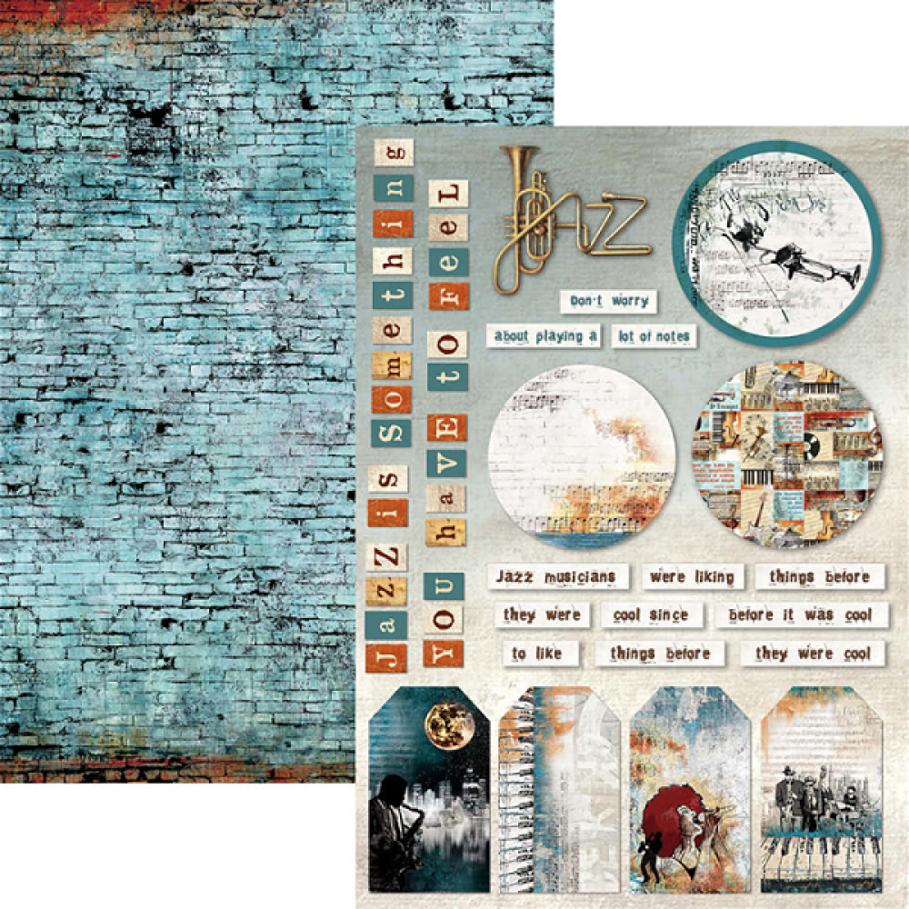 Ciao Bella Scrapbooking Creative Pad Jazz Club #CBCL014