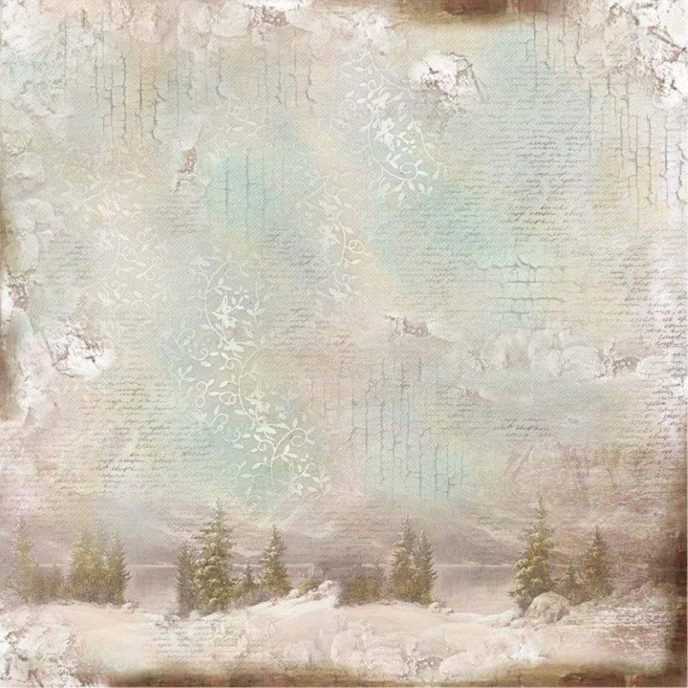 Ciao Bella Scrapbooking Paper Sheet When Snow Fall #CBSS055