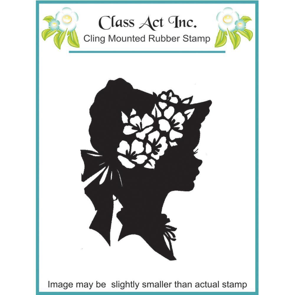 Class Act Inc. Cling Stamp Girl Bonnet