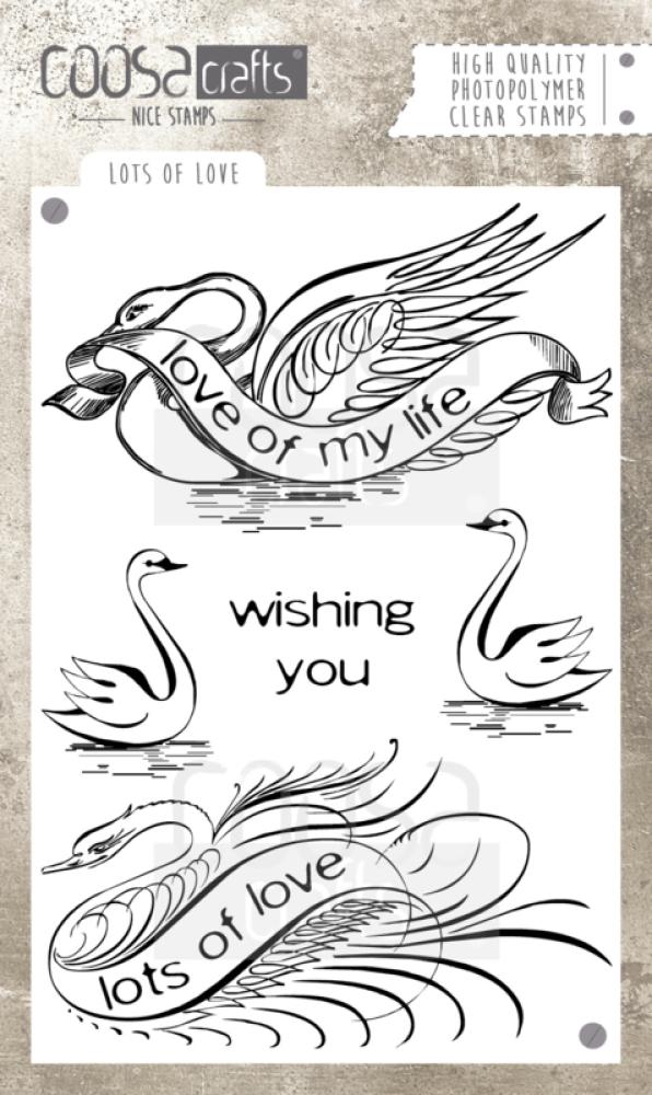 Coosa Crafts Clearstamps Lots of Love #032