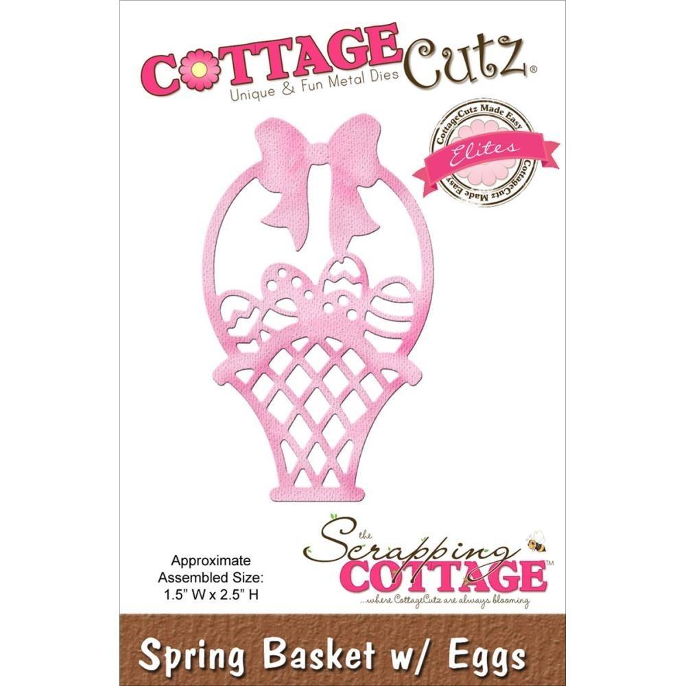 CottageCutz Die Spring Basket with Eggs