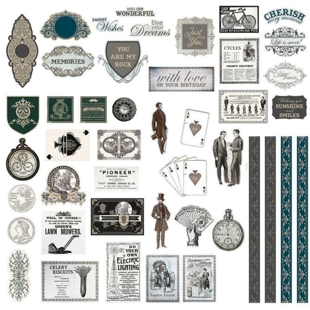 Couture Creations Ephemera Die Cuts Gentleman's Emporium