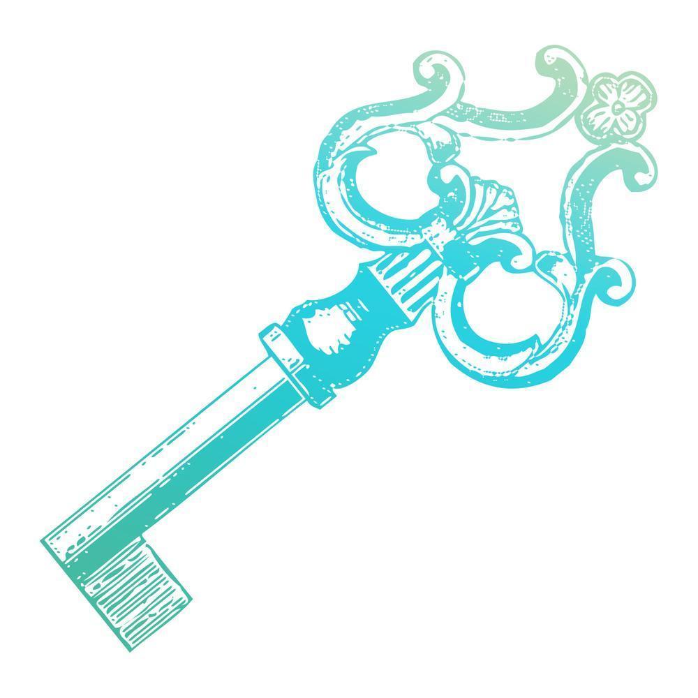 Couture Creations Mini Stamp Vintage Key