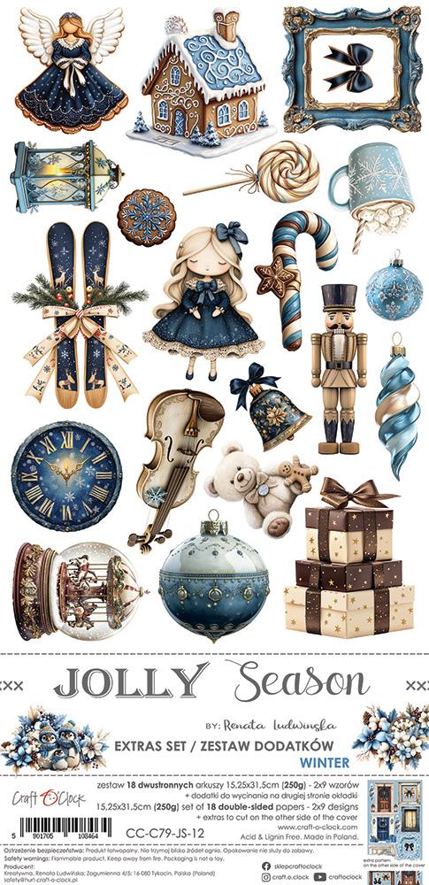 Craft O Clock Jolly Season Extras to Cut Winter