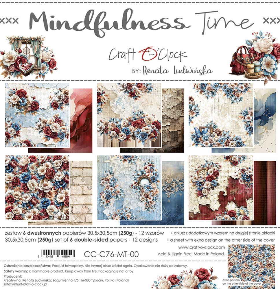 Craft O Clock Mindfulness Time 12x12 Paper Pad