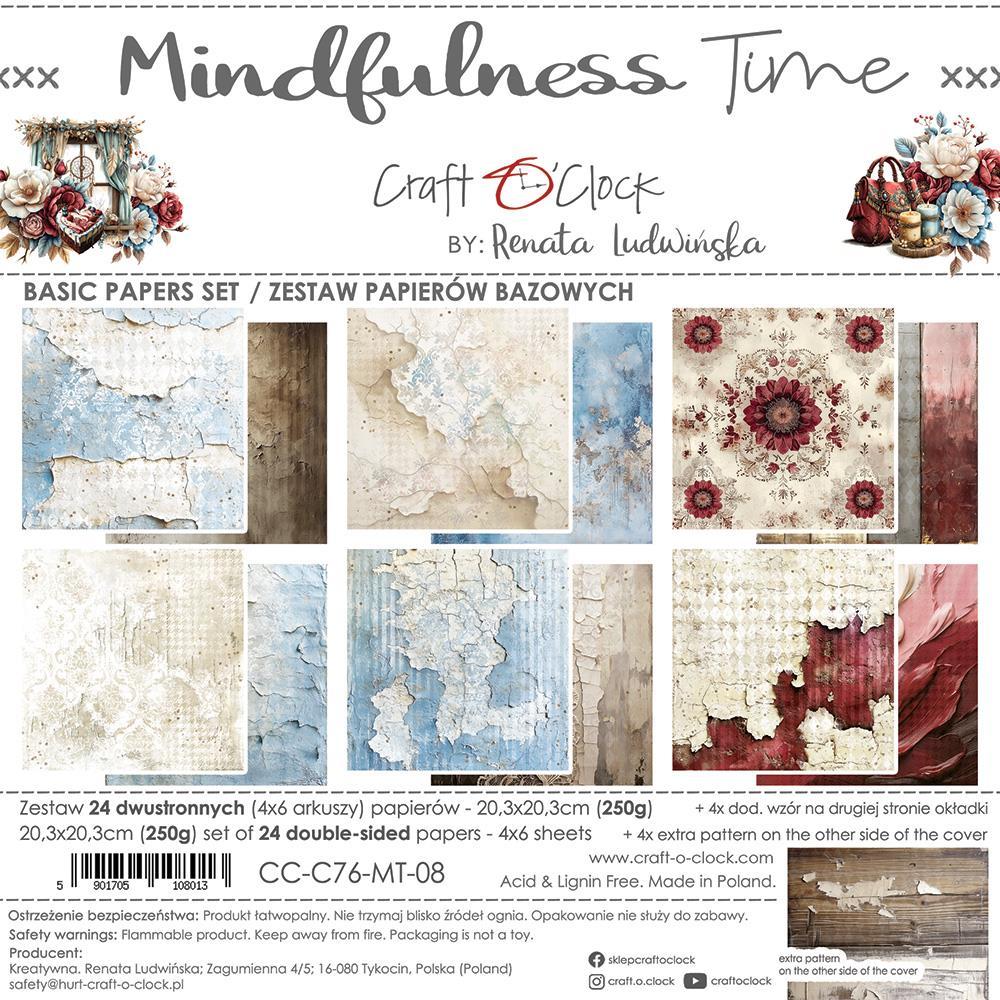 Craft O Clock Mindfulness Time 8x8 Paper Pad Basic
