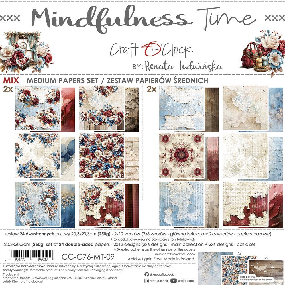 Craft O Clock Mindfulness Time  8x8 Paper Pad MIX