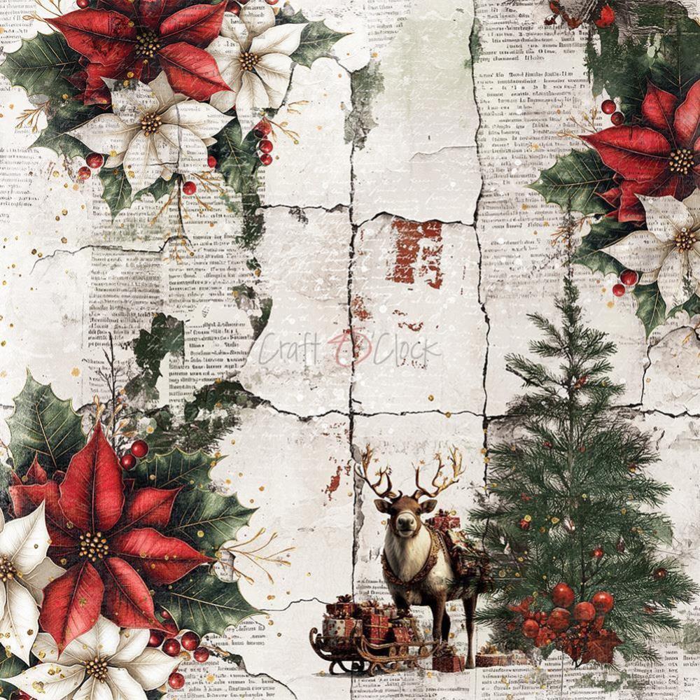 Craft O Clock Oh, Christmas Night 8x8 Paper Pad MIX