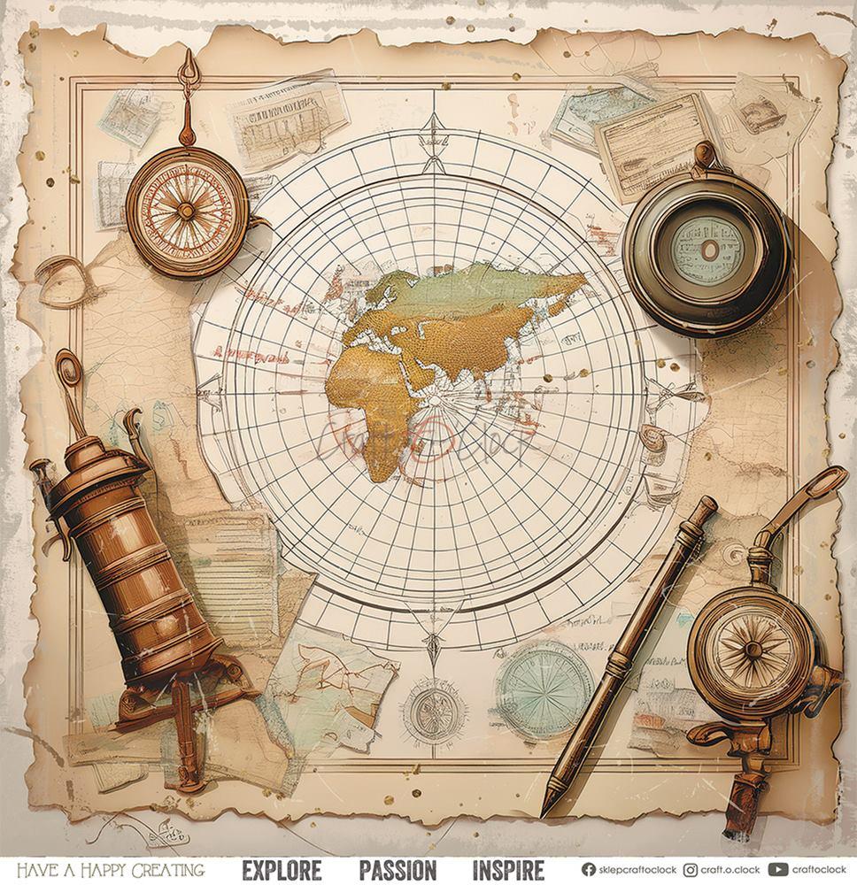 Craft O Clock Summer Adventures 12x12 Paper Pad
