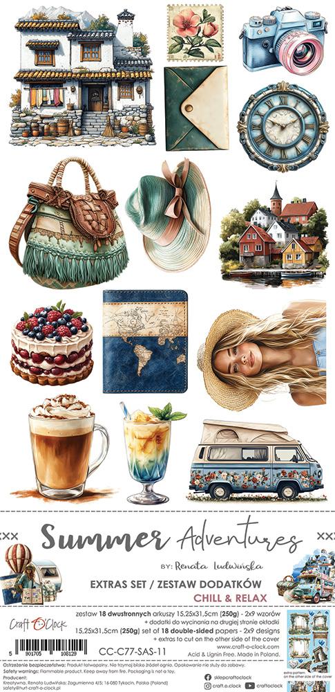 Craft O Clock Summer Adventures Extras to Cut Chill