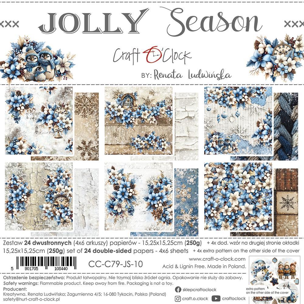 Craft o Clock Jolly Season 6x6 Paper Pad